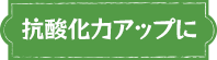 抗酸化力アップに